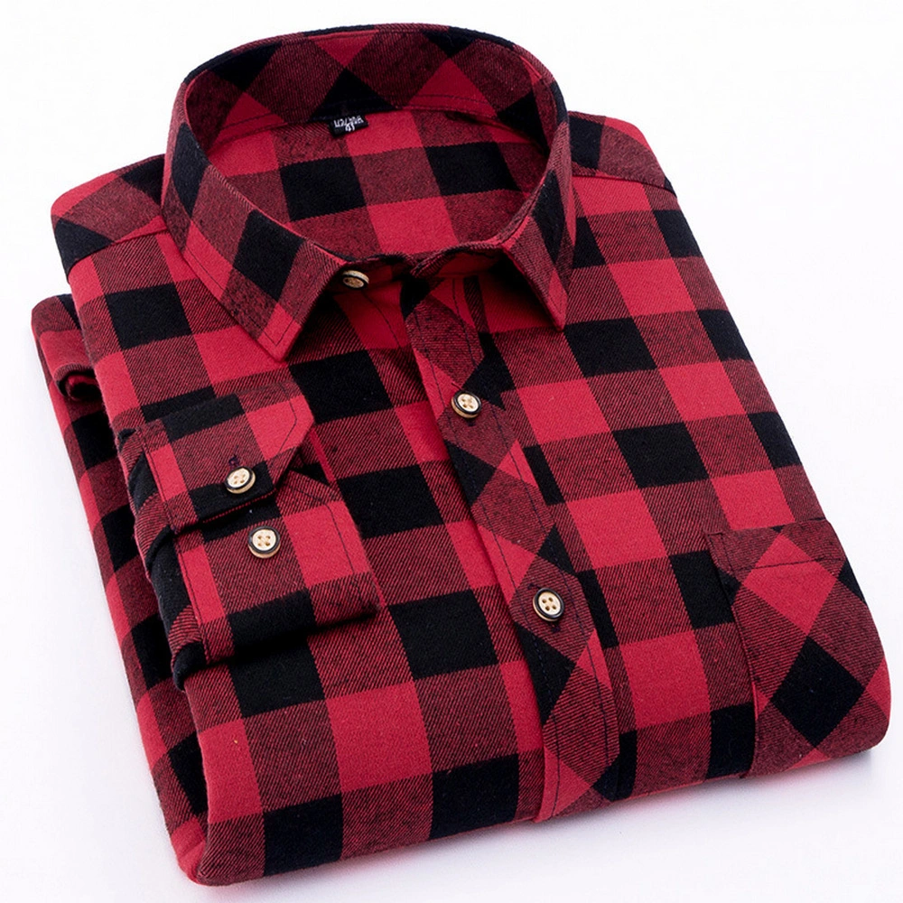 Spring Flannel Shirts Thin Fabric Light Gram Weight Daily Wear