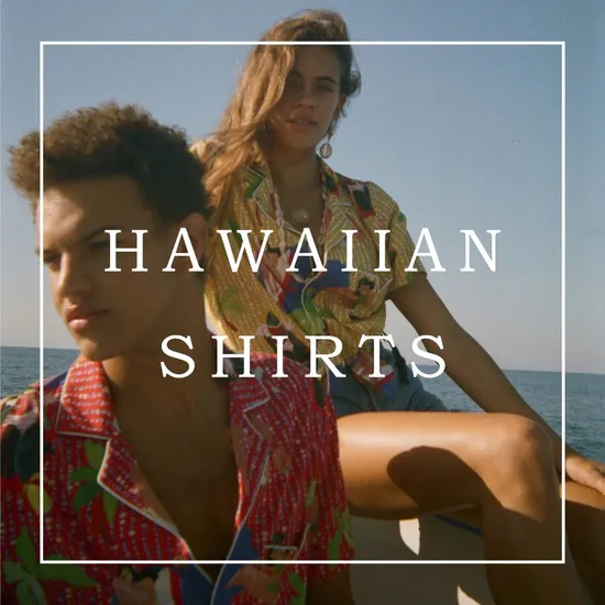 Mens Front Pocket Custom Printed Casual Floral Hawaiian Shirt