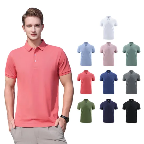 Men′s Polo Ralp Lauren Classics Customizable Knitted Polo Shirts From China Factory 