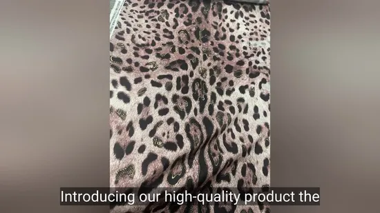 Luxurious Silk Feel Leopard Print Transfer with 50d Stretch Base 