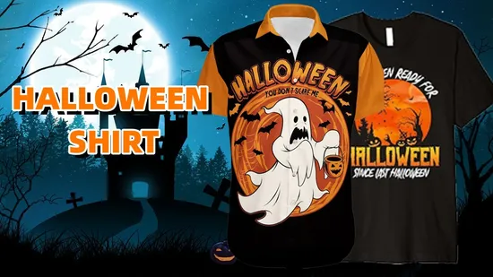 Casual 2023 Fashion 3D Printed Short Sleeve Halloween Series Men′s Polo Shirt 