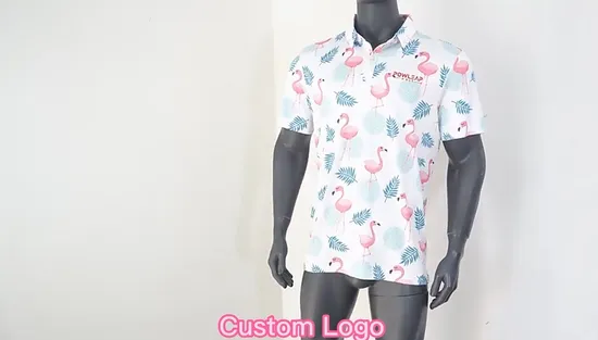 Men Polo T Shirt Full Sublimation Printed Golf Polo Shirts 
