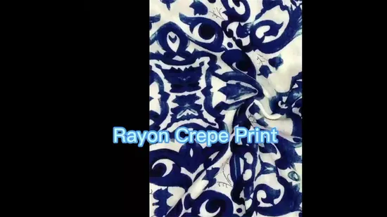 Yigao Textile 100% Rayon Crepe Printed Fabric Leopard Print for Women Garment Dress 
