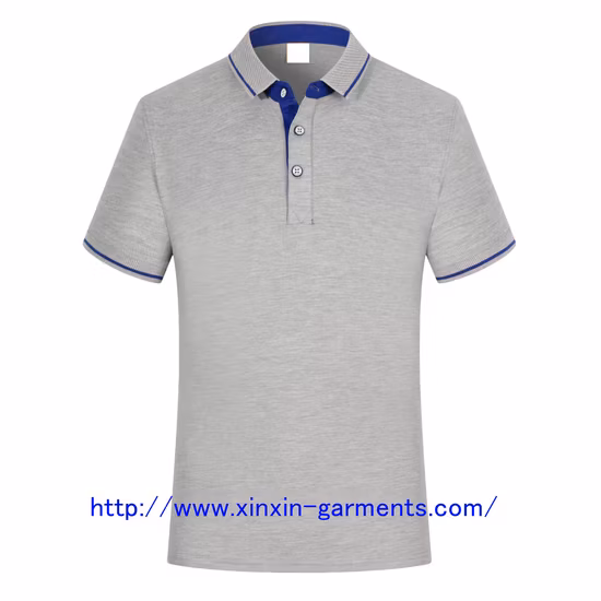 High Quality Work Uniform Business Polo Embroidered Cotton Polyester Mens OEM Golf Polo Shirt with Custom Logo