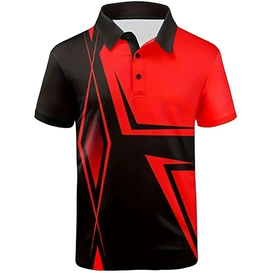 All Over Sublimation Printing Polo Shirt for Men Quick Dry Wholesale Mens Polyester Custom Logo Printed Polo T
