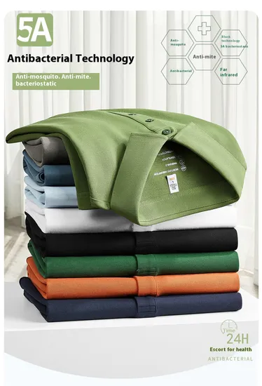 Business Casual Embroidery Heat Transfer Corporate Custom Campus Uniform Polo Shirt 