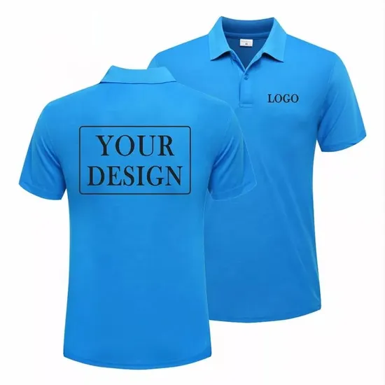 Men′s Casual Polo Shirts Custom Logo Printed Cotton Polo Tshirts 